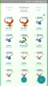 Conta de Pokémon GO