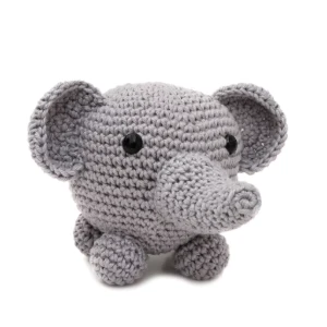 Elefante bola em amigurumi - Artesanato e Personalizados