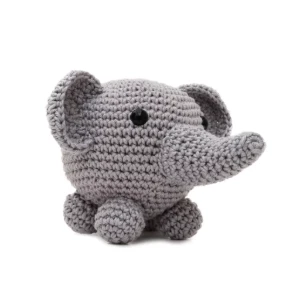 Elefante bola em amigurumi - Artesanato e Personalizados