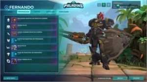 Vendo conta Paladins nível 52 com GOD Pack - Produtos Físicos