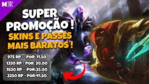 Skins,Passe,Chromas E Eternos Mais Baratos! Entrega Imediata - League of Legends LOL