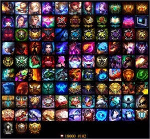 Conta Plat 3  63 skins com todos os champs - League of Legends LOL