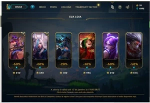 CONTA BR GOLD 1 - League of Legends LOL