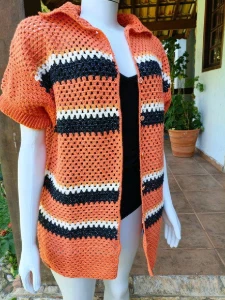 Camisa de Crochê Unissex - Artesanato e Personalizados