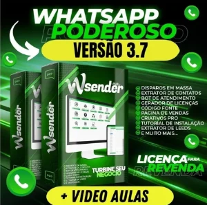 WaSender + Gerador de Licenças + Tutoriais + Código Fonte - Outros