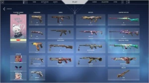 CONTA RADIANTE VALORANT MUITAS SKINS