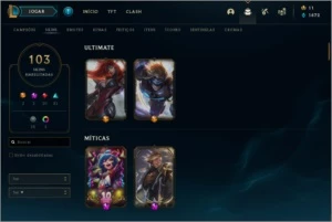 CONTA LOL E VALORANT VARIAS SKINS - League of Legends