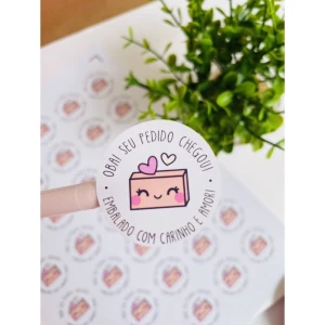 Adesivos Oba, Seu Pedido Chegou - Artesanato e Personalizados