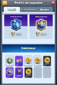 Conta Clash Royale lv13 70/101