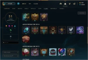 CONTA SUPER RARA COM CORKI UFO E ELISE VITORIOSA - League of Legends LOL