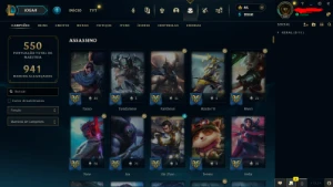 Conta LoL + VALORANT com diversas skins e todos os champs - League of Legends