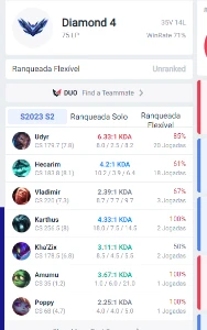 Conta diamante 4 upada a mão - League of Legends LOL
