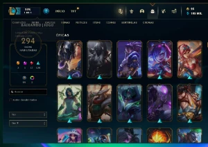 Conta Lol Esmeralda 4 / Todos Campeões / 294 Skins - League of Legends