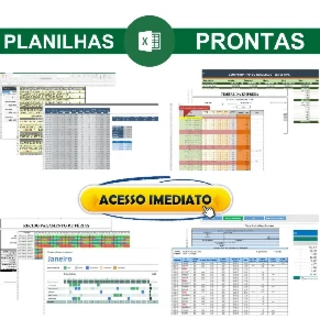 Pacote 10 Mil Planilhas Excel + 200 Dashboards + BonusPacote - Outros