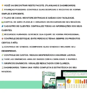 Pacote 10 Mil Planilhas Excel + 200 Dashboards + BonusPacote - Outros