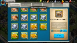 CONTA RISE OF KINGDOMS LVL18 VIP 3M POWER + 12K GEMAS - Outros