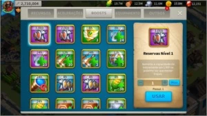 CONTA RISE OF KINGDOMS LVL18 VIP 3M POWER + 12K GEMAS - Outros