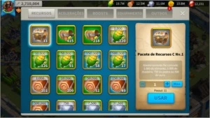 CONTA RISE OF KINGDOMS LVL18 VIP 3M POWER + 12K GEMAS - Outros