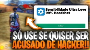 Free Fire Sensibilidade Mobile igual Regedit/Emulador