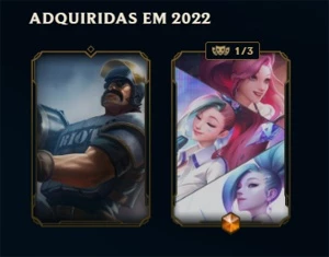 Skins Seraphine K/DA e Riot Graves (Sem Email) - League of Legends LOL