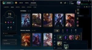 Diamante 102champ 79skin S3Vitoriosa e pró players CBLOL add - League of Legends