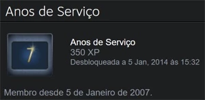 Conta Steam Old - 7 Anos de serviço - Counter Strike CS