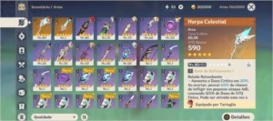 Conta com quase todos personagens, 8 5 estrelas e muito mais - Genshin Impact