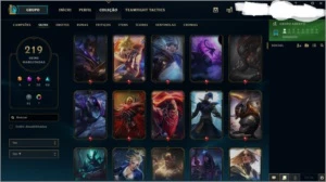 Conta com 219 skins 5 ultimates e mais! - League of Legends LOL