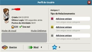 Conta Habbo Ano 2010 com 5031 de Conquista