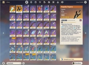 EULA + ESPADA ÁSPERA/ORGULHO CELESTIAL/AYAKA/KEQING C2 - Genshin Impact
