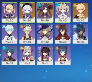 AR30 Mona / Qiqi / Fischl / Barbara e muito mais - Genshin Impact