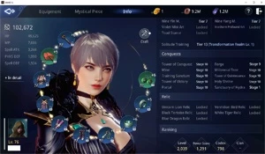 2 CONTAS LVL 76 MAGO NA-86 E LVL 75 TAOISTA SA-42 - MIR4