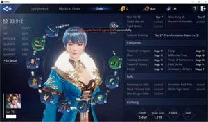 2 CONTAS LVL 76 MAGO NA-86 E LVL 75 TAOISTA SA-42 - MIR4