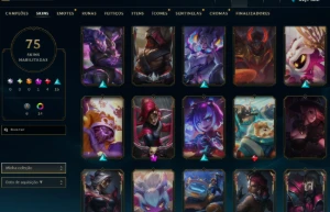 Conta Lol Ouro, 75 Skins, com Mítica e Lendárias, 32K Ea - League of Legends