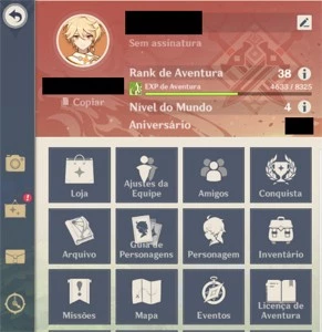 Anuncio AR38 2 (5* Mona e Itto) 1 arma (5* falcão) - Genshin Impact