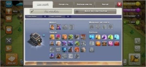 CV 9 Barato Quase full 95% 1844 de gemas - Clash of Clans