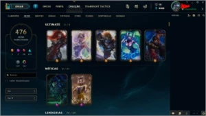CONTA DE LOL LVL 136 COM 476 SKINS FULL CHAMPIONS - League of Legends