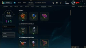 CONTA DE LOL LVL 136 COM 476 SKINS FULL CHAMPIONS - League of Legends