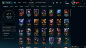 CONTA DE LOL LVL 136 COM 476 SKINS FULL CHAMPIONS - League of Legends