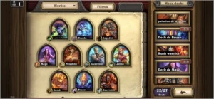 Conta com muitas lendárias e versos de card - Blizzard