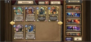 Conta com muitas lendárias e versos de card - Blizzard