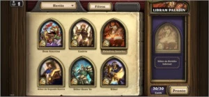 Conta com muitas lendárias e versos de card - Blizzard