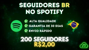 [PROMOÇÃO]✨SEGUIDORES BRASILEIROS NO SPOTIFY 1K POR R$10,00 - Redes Sociais