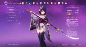 ✨XIAO+ZHONGLI C2+ BAAL COM LANÇA 5 ESTRELA+BENCA +PASS✨ - Genshin Impact