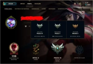 Conta de LOL Prata baratinha com email - League of Legends