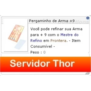 Ragnarok Thor Pergaminho de Arma+9 - Ragnarok Online