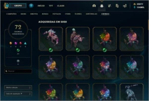 CONTA LOL TODAS SKINS - League of Legends