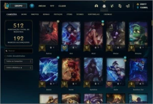 CONTA LOL TODAS SKINS - League of Legends