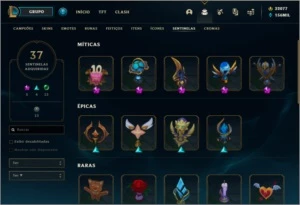 CONTA LOL TODAS SKINS - League of Legends