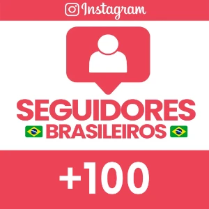 100 Seguidores Brasileiros - 100% reais - Redes Sociais